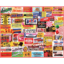 White Mountain Pussel Godispapper - 1000 bitars collage pussel