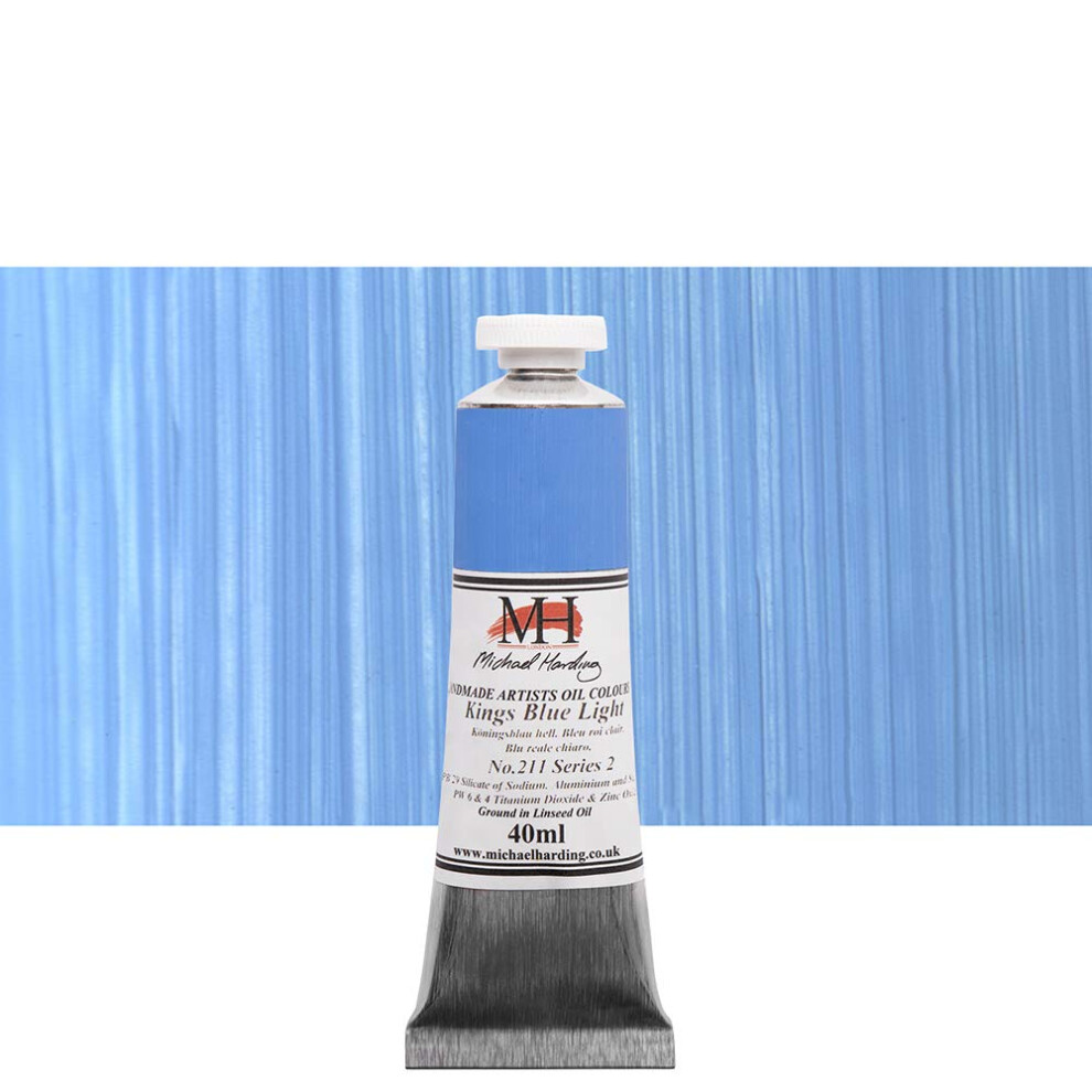 Michael Harding Artist Oil Colours  Kings Blue Light  40ml Tube  21140