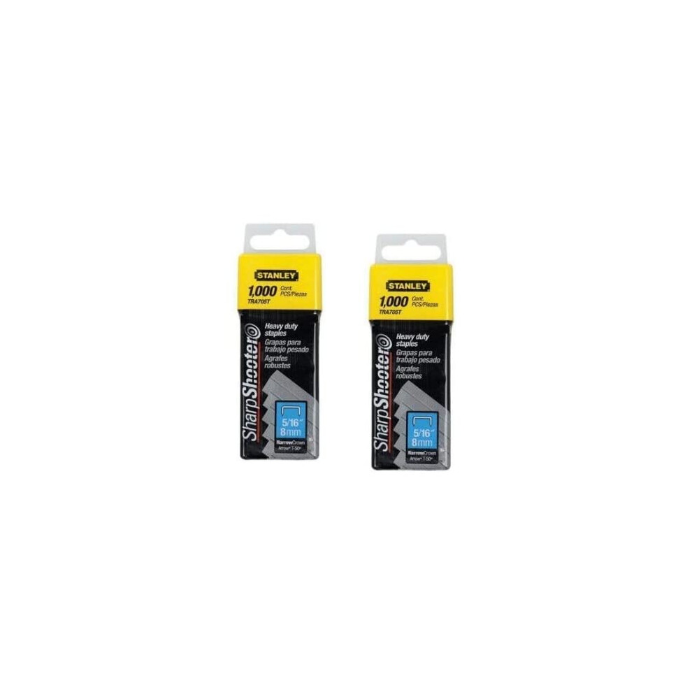 Stanley TRA704T  1/4-Inch/6mm Heavy Duty Staples  1000 per Pack (2 Pack)