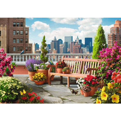 Ravensburger Ravensburger Κήπος στη Στέγη 500 Τεμάχια Παζλ Μεγάλης Διάστασης για Ενήλικες 1