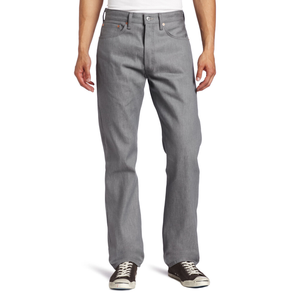 Levi's Men's 501 Original Style Shrink-To-Fit Jeans (Regular And Big & Tall), Silver Rigid-Stf, 46W X 30L
