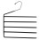Whitmor Whitmor Deluxe 5 Tier Slack Hanger  Black & Silver 1
