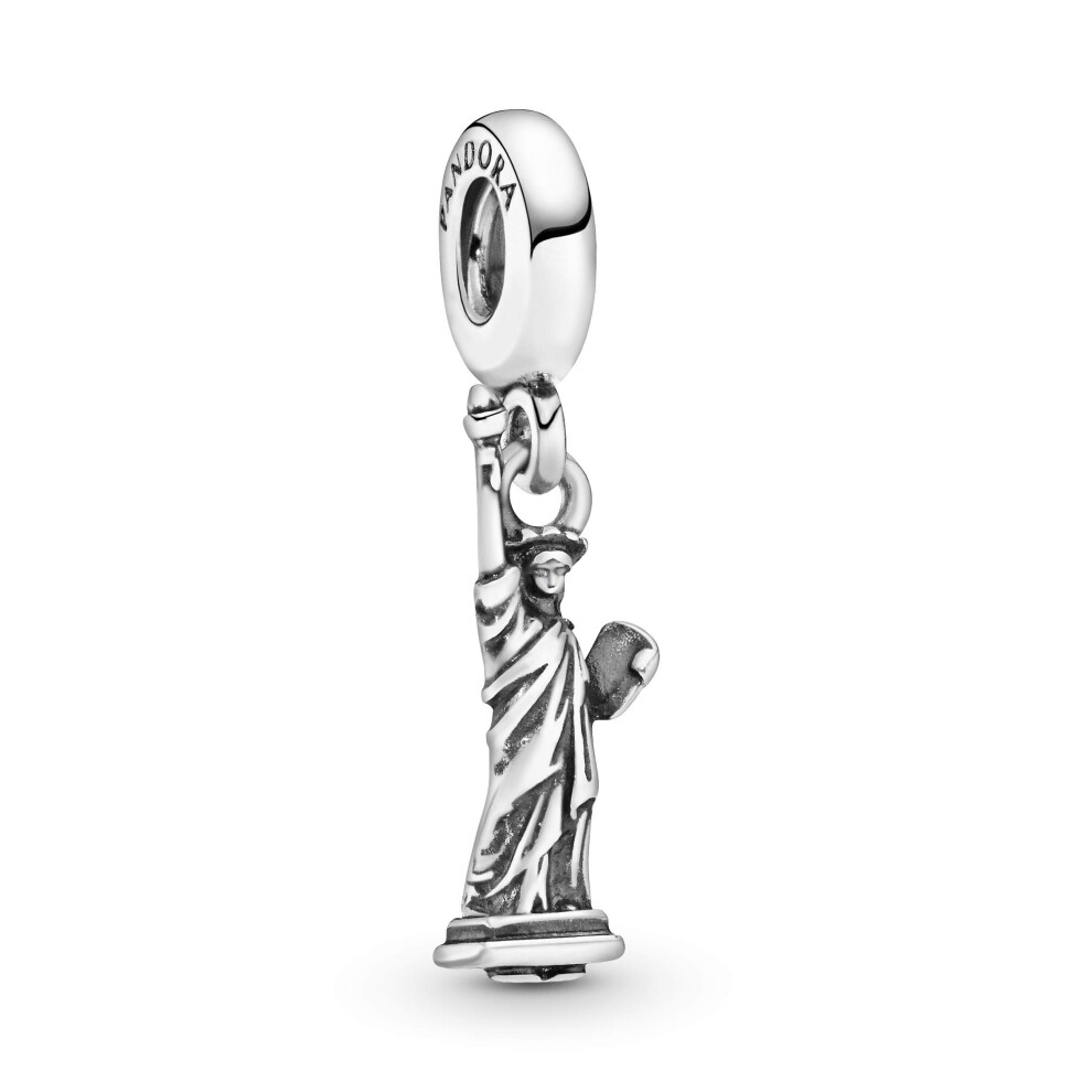 PANDORA New York Statue of Liberty Dangle Charm Bracelet Charm Moments Bracelets - Stunning Women's Jewelry - Gift for Women in Your Life - Made with