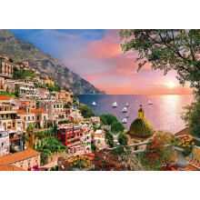 Puzzle Ravensburger Positano 500 pièces pour adultes | Pièce unique | Surface antireflet | Idéal pour les activités de groupe et les cadeaux | Ce