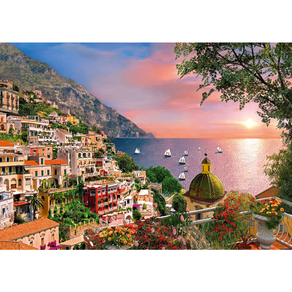 Ravensburger Positano 500 Piece Jigsaw Puzzle For Adults | Unique Piece Design | Anti-Glare Surface | Ideal For Group Activity And Gifts | Fsc Certifi