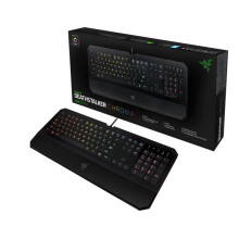Razer RZ03-00800100-R3U1 DeathStalker Expert - Backlit Ergonomic Fully Programmable Membrane Black Gaming Keyboard - 10 Key Rollover