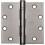 STANLEY Stanley Security FBB179426D 4" x 4" Χάλκινη Στήριξη Στερέωσης Τετραγώνων Γωνιών Satin Chrome 1