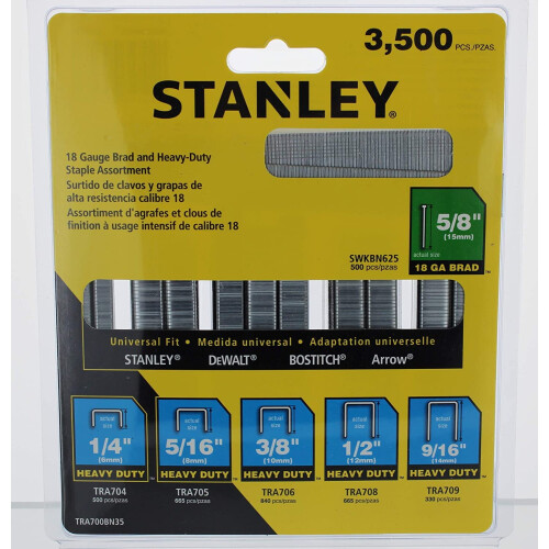 STANLEY, TRA700BN35, Συνδυασμός Στερεώσεων/Καρφιών, Στενός, 27/64, PK3500