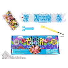 Rainbow Loom Crafting Kit inkluderer Loom Metal Hook Mini Rainbow Loom 600 Rubber Bands + 24 Clips