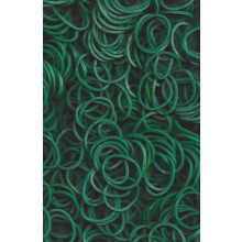 Rainbow Loom Dark Green Upaque Rubber Bands (600 Count) med 24 c-clips