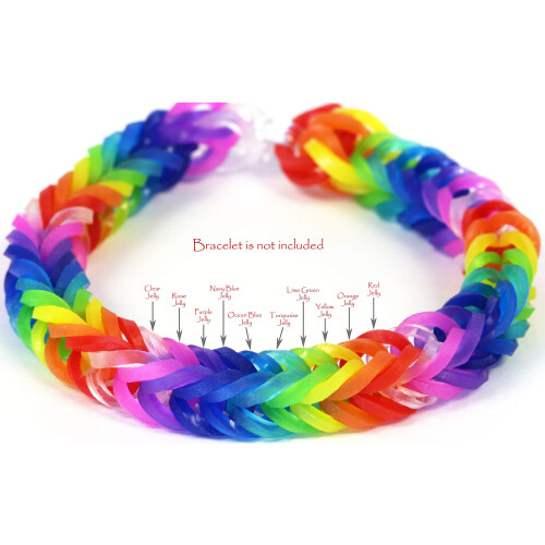 Rainbow Loom Σαπούνι Μπλέ Λατέξ Ραβδιά Επαναγόμωση + C-clips 2