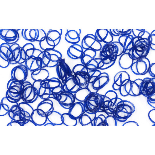 Rainbow Loom Σαπούνι Μπλέ Λατέξ Ραβδιά Επαναγόμωση + C-clips 1