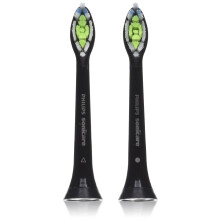 Philips Sonicare Originele DiamondClean Vervangborstels, Zwart, 2 Stuks, HX6062/94