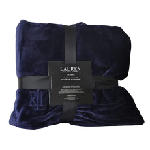 Manta de felpa de microvis   n Lauren Ralph Lauren - Azul marino - Queen/Full
