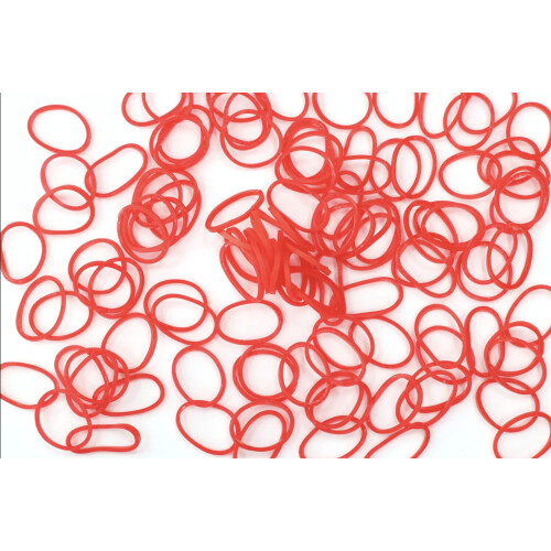 Rainbow Loom Röda Gummiband med 24 C-Klipp (600 Stycken) 1