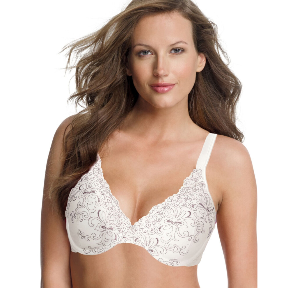 Reggiseno Playtex Love My Curves Feel Gorgeous Da Donna Con Ferretto E Copertura Totale Us4513, In Madreperla E Acciaio Caldo, Taglia 36C Us-image
