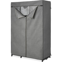 Whitmor COVER ONLY for Double Rod Closet with Heavy Duty Zipper - Gray