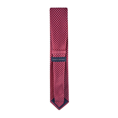 Tommy Hilfiger Tommy Hilfiger Men's Core Micro Tie, Red, One Size 2