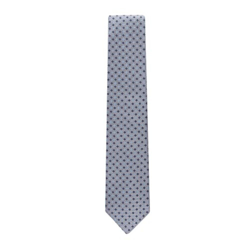 Tommy Hilfiger Tommy Hilfiger Herren Core Neat II Krawatte, Silber, Einheitsgröße 1