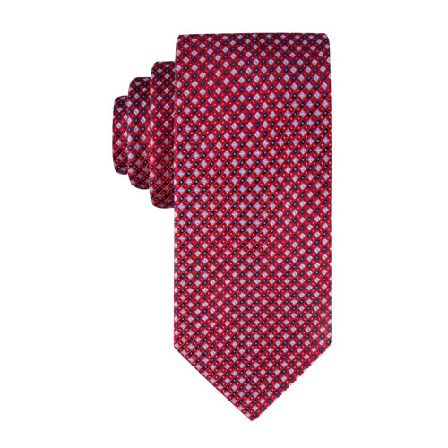 Tommy Hilfiger Tommy Hilfiger Men's Core Micro Tie, Red, One Size