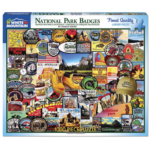 White Mountain Puzzles Εθνικά Πάρκα Σημάδια, Πάζλ 1000 Κομματιών