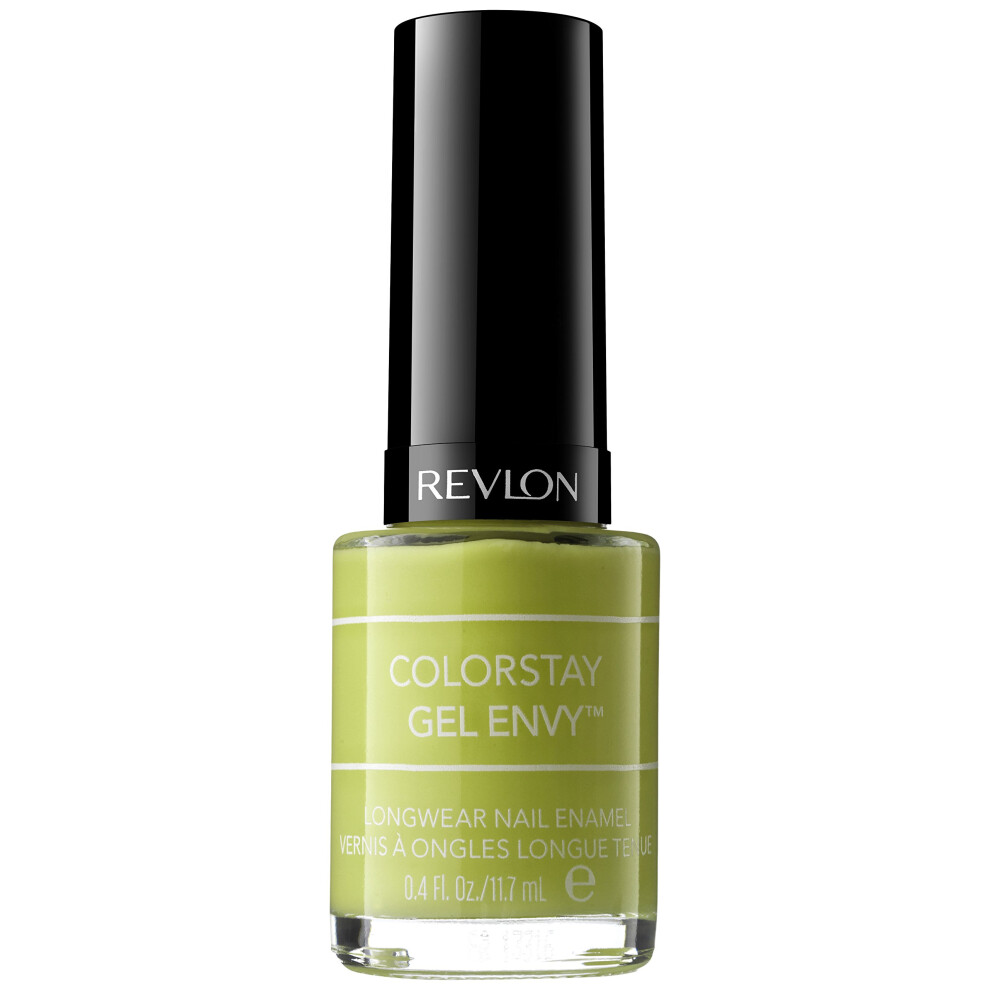 Revlon ColorStay Gel Envy Longwear Nail Polish  with Built-in Base Coat & Glossy Shine Finish  in Blue/Green  220 In The Money  0.4 oz