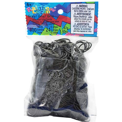 Rainbow Loom Solid Bands-Gray 2