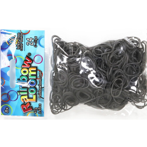 Rainbow Loom Solid Bands-Gray