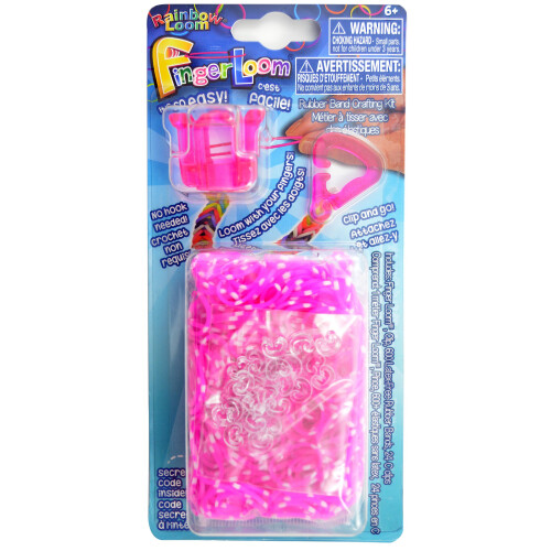 Rainbow loom dedo oficial de dedo - rosa