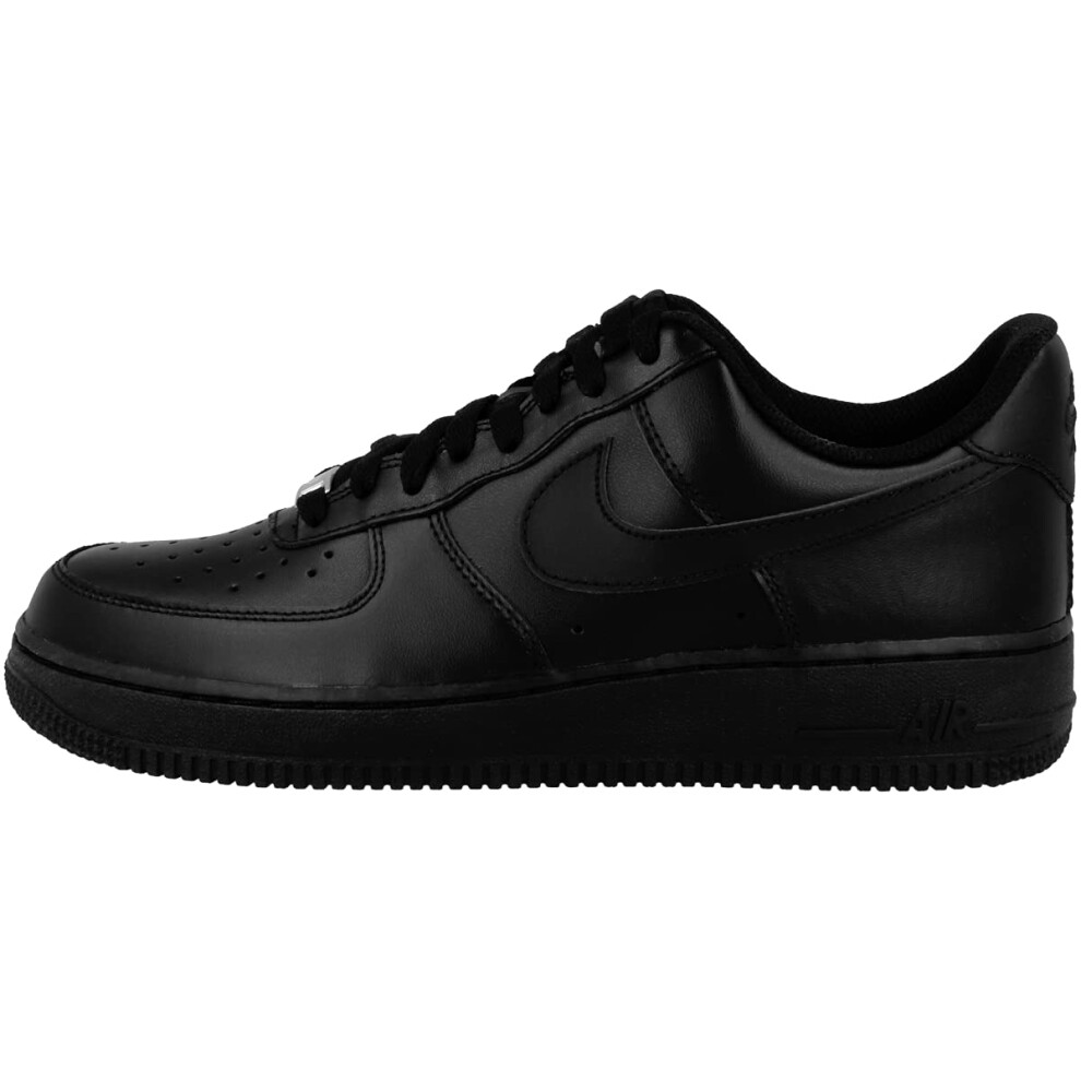Nike Womens Air Force 1 07 Black/Black Basketball Shoe 8.5 Women US
