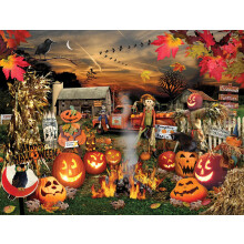 White Mountain Jack O Lanterns Halloween rejtvnyek 1000 darabos stotk rejtvny oszre s oszre