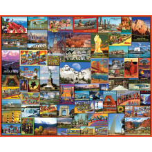 White Mountain Puzzle legjobb helyek Amerikban - 1000 darabos kiraks jtk
