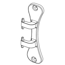 Samsung DC61-03203A Scharnier wasmachinedeur
