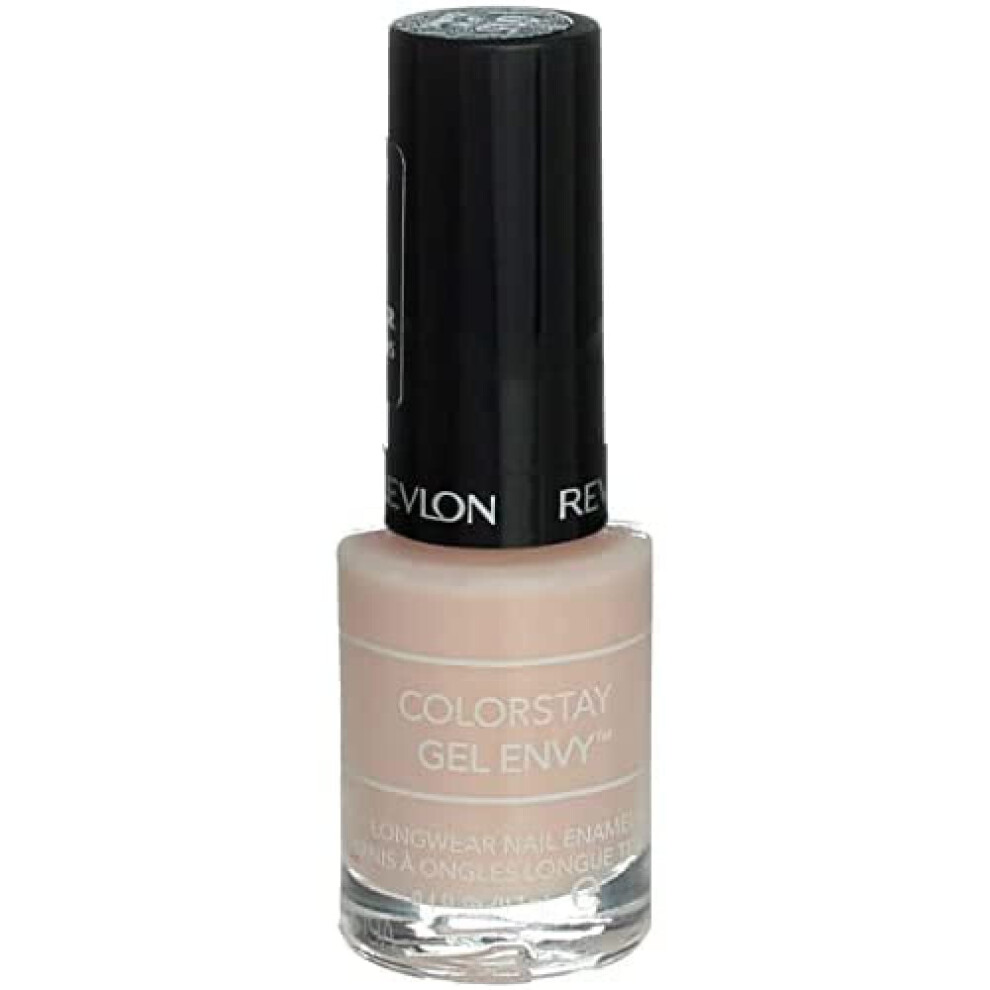 Revlon ColorStay Gel Envy Longwear Nail Polish  with Built-in Base Coat & Glossy Shine Finish  in Pink  125 Vegas Baby  0.4 oz
