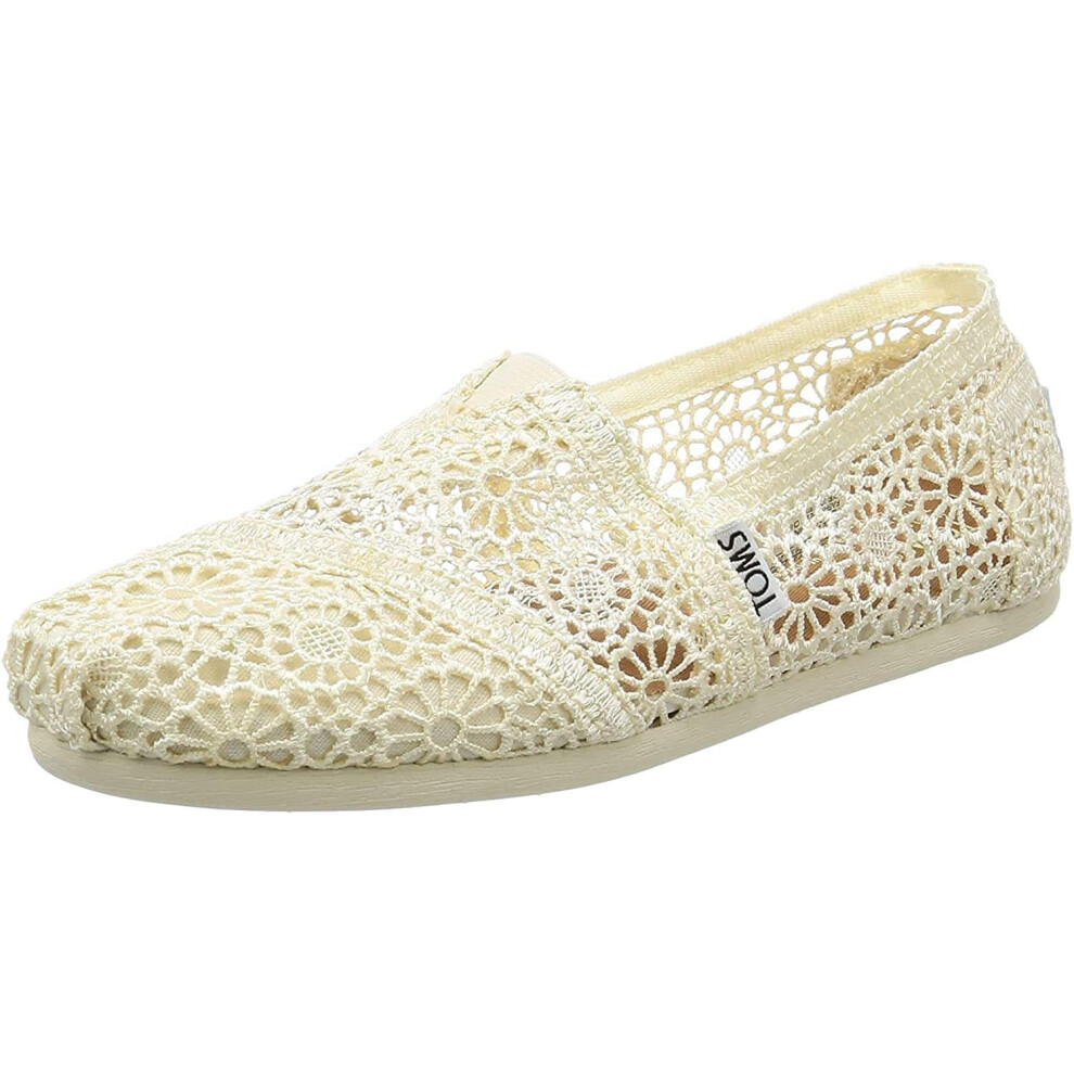 TOMS - Women Slip-On Shoes  Size: 9.5 B(M) US  Color: Natural Moroccan Crochet
