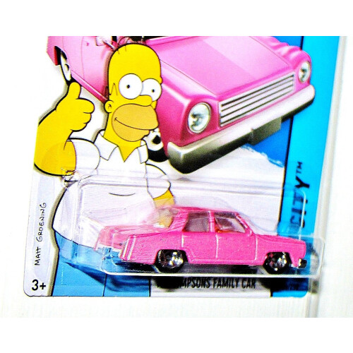 Mattel Hot Wheels 2015 HW City Simpsonit perheauto 56/250 Pinkki 2