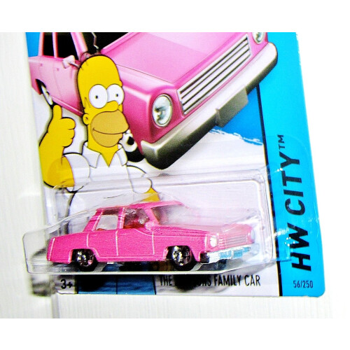 Mattel Hot Wheels 2015 HW City Simpsonit perheauto 56/250 Pinkki 1