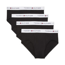 Tommy Hilfiger Herr 4-Pack Bomullskalsonger, Svart, Medium