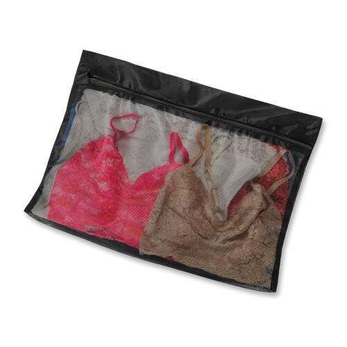 Whitmor Whitmor Fine Mesh Large Wash Bag  Black