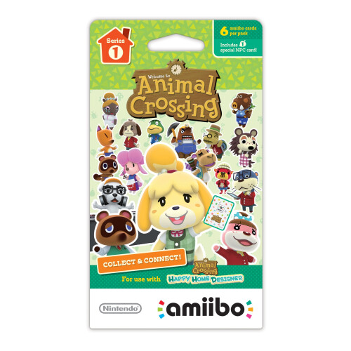 Nintendo Animal Crossing Serie 1 Einzelpackung mit 6 Karten