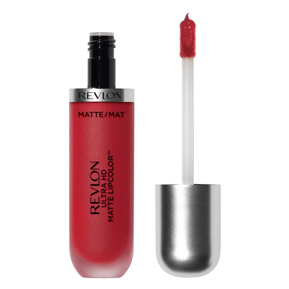 Revlon Ultra HD Matte Lipcolor  Velvety Lightweight Matte Liquid Lipstick in Red / Coral  Love (625)  0.2 oz