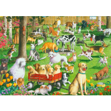 Puzzle grand format Ravensburger au parc canin – 500 pièces uniques | Surface antireflet idéale pour les enfants et les adultes | Idéal pour offr