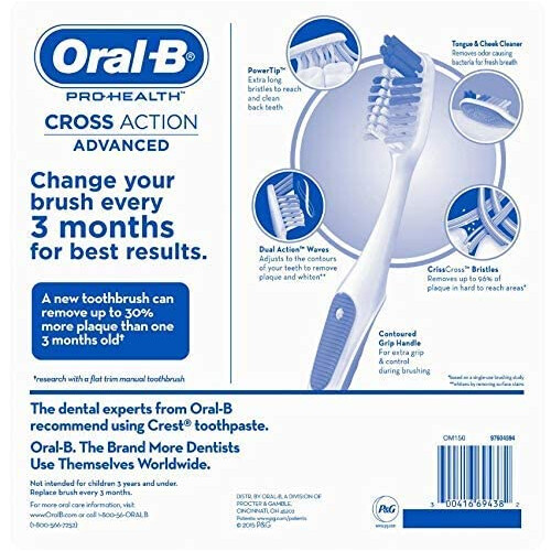 Oral-B Oral-B Pro-Health Cross Action Advanced Toothburh Medium-8 Pack 2