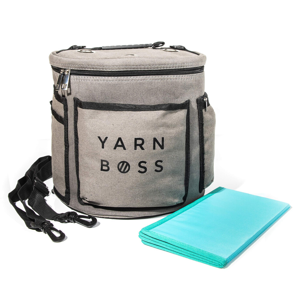 Yarn Boss Yarn Bag - Travel with Yarn & Knitting Supplies - Yarn Storage to Organize Multiple Projects and Keep Your Yarn Safe and Clean - Knitting an