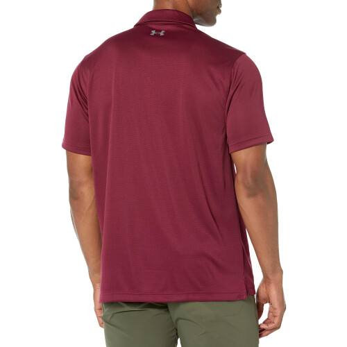 Under Armour Under Armour Herr Tech Golf Polo, Maroon (609)/Graphite, X-Large 1