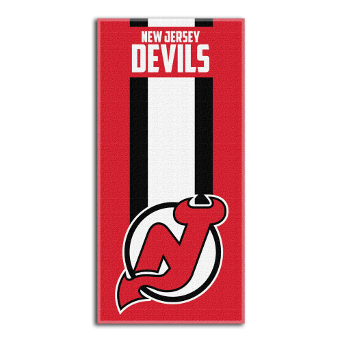 Northwest NHL New Jersey Devils Beach Towel 30"""" x 60"""" Zone Read
