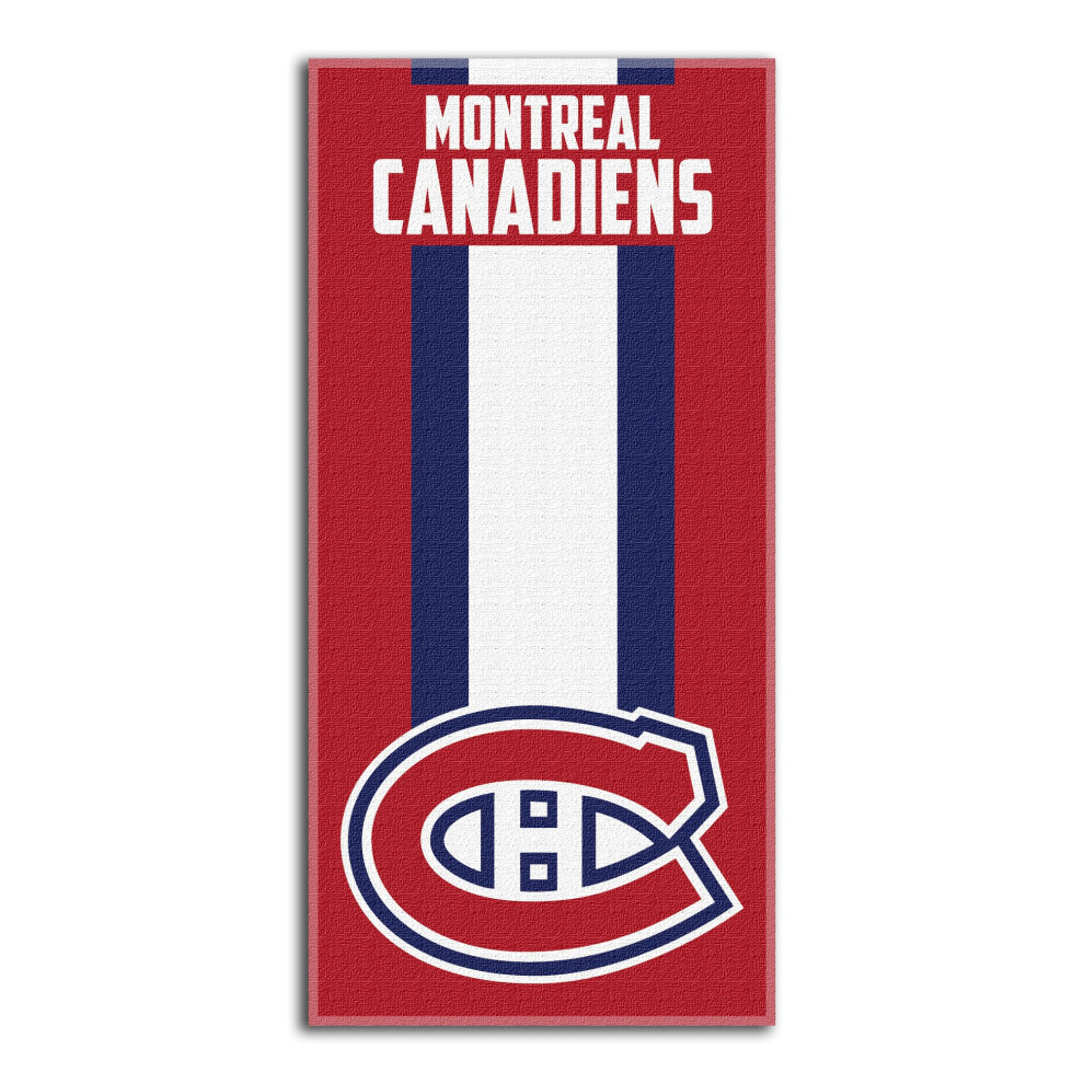 Northwest The Company Nhl Montreal Canadiens Beach Towel 30"""""""" X 60"""""""" Zone Read