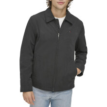 Chaqueta de golf ligera de microtwill para hombre Tommy Hilfiger (Estándar y Grande), Negro Profundo, Mediana