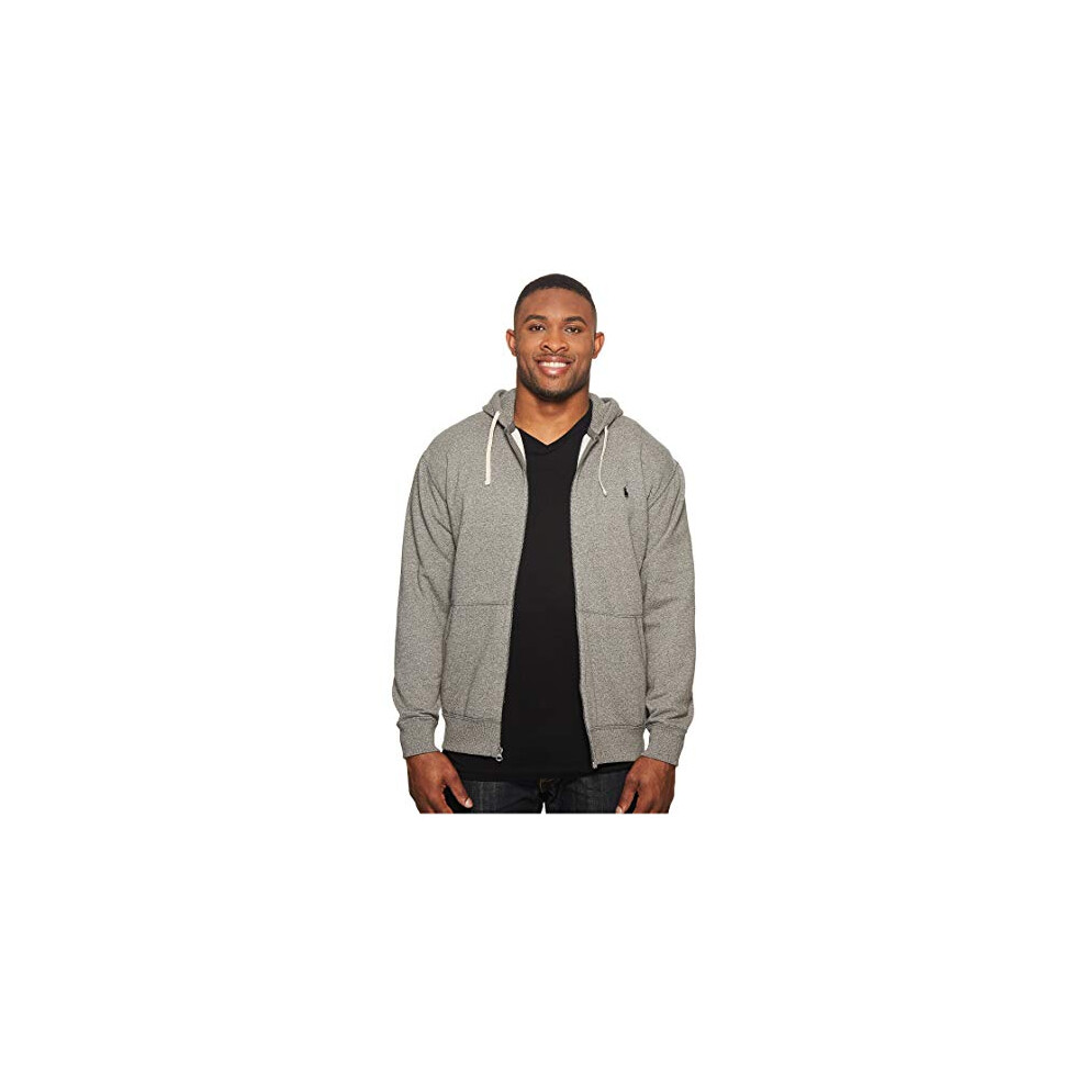 Polo Ralph Lauren Classic Full-Zip Fleece Hooded Sweatshirt (XX-Large  Alaskan Heather)