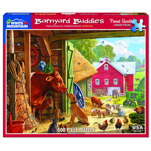 White Mountain Puzzles Barnyard Buddies - ?a?? 500 te   a???? 1
